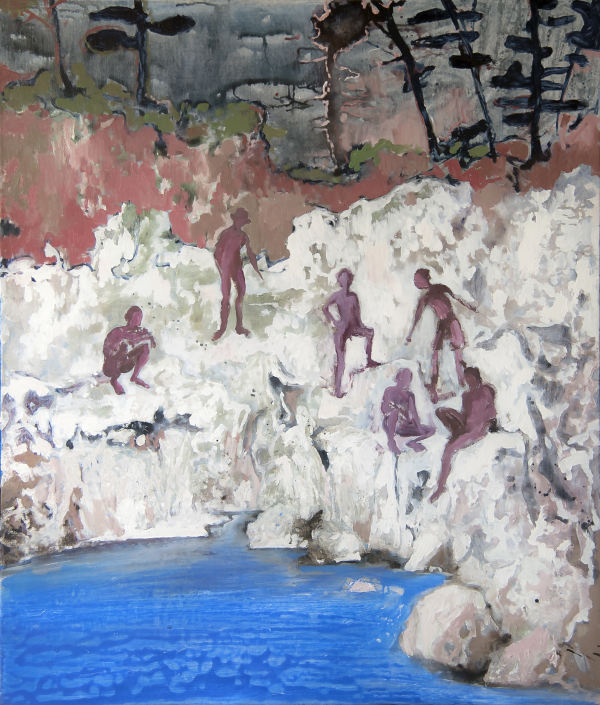 ISLAND OF MONKEYS 2012 ACRYLIC ON CANVAS 130 X 110 CM