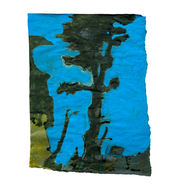 Blue, 2011, acrylic on paper 51 x 39 cm
