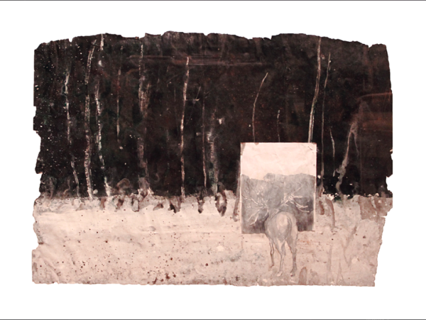 The deer,2010. 70x90cm acrylic on paper