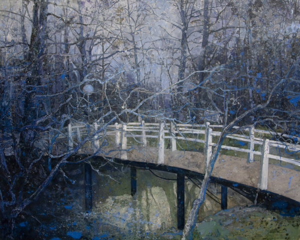 The Bridge, 2011, acrylic on canvas 220 x 180 cm